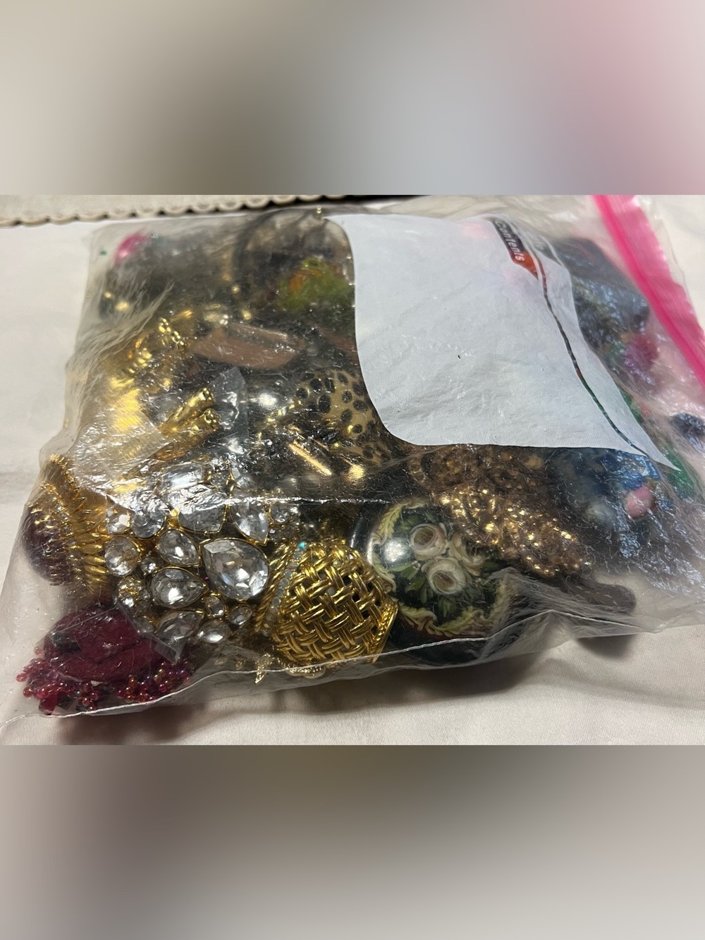 Mixed Gold-Tone and Rhinestone Jewelry Assortment